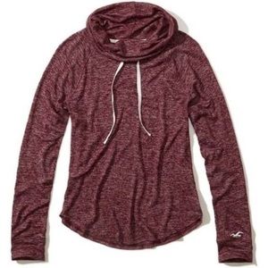 Hollister Cowl Neck Grey Long Sleeve